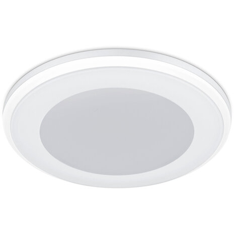 HLW LED LED Spot Inbouw LED Downlight 5W Warm Wit 2700K–3000K Rond Mat Wit Kunststof HLW LED LED Spot Inbouw LED Downlight 5W Warm Wit 2700K–3000K Rond Mat Wit Kunststof