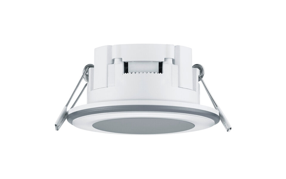 HLW LED LED Spot Inbouw LED Downlight 5W Warm Wit 2700K–3000K Rond Mat Wit Kunststof