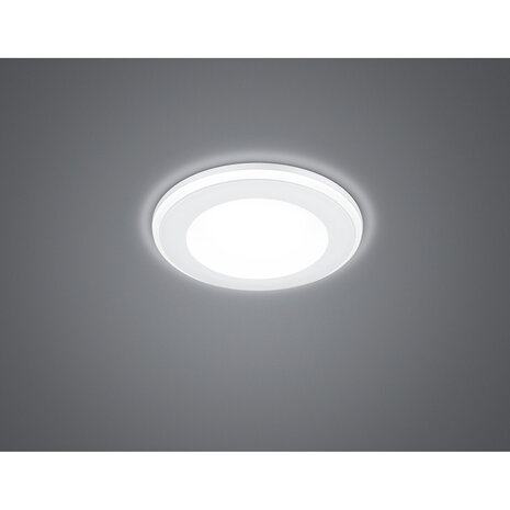 HLW LED LED Spot Inbouw LED Downlight 5W Warm Wit 2700K–3000K Rond Mat Wit Kunststof HLW LED LED Spot Inbouw LED Downlight 5W Warm Wit 2700K–3000K Rond Mat Wit Kunststof
