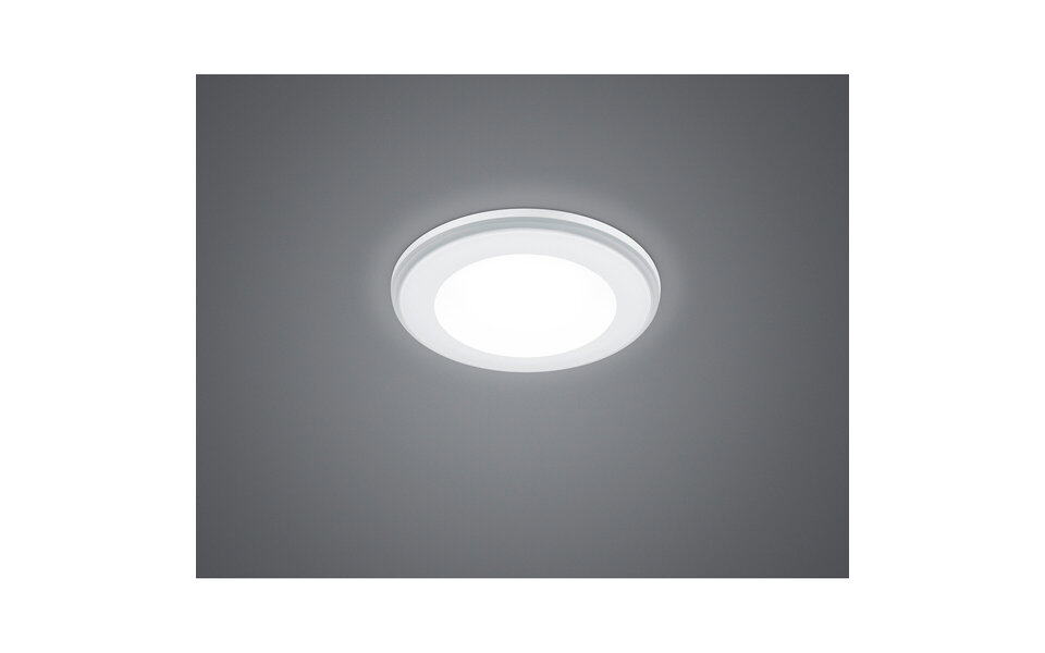 HLW LED LED Spot Inbouw LED Downlight 5W Warm Wit 2700K–3000K Rond Mat Wit Kunststof