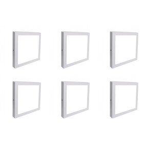 LED Downlight 6 Pack - Opbouw LED Downlight 18W Koud Wit 6000K LED Downlight 6 Pack - Opbouw LED Downlight 18W Koud Wit 6000K