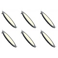 LED Downlight Slim 6 Pack - Inbouw Dimbaar 6W LED Lamp Warm Wit 2700K LED Downlight Slim 6 Pack - Inbouw Dimbaar 6W LED Lamp Warm Wit 2700K