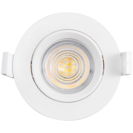 HLW LED Inbouw LED Downlight 7W - Dimbare LED Spot Koud Wit 6000K Daglicht Wit