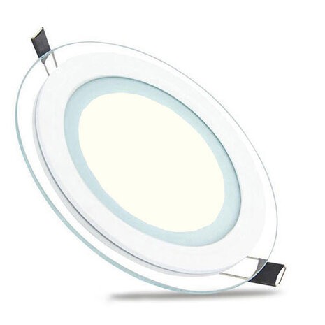 HLW LED Inbouw LED Downlight Slim 6W - Rond, Natuurlijk Wit 4200K, Ø96mm, Mat Wit Glas HLW LED Inbouw LED Downlight Slim 6W - Rond, Natuurlijk Wit 4200K, Ø96mm, Mat Wit Glas