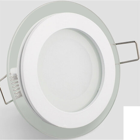 HLW LED Inbouw LED Downlight Slim 6W - Rond, Natuurlijk Wit 4200K, Ø96mm, Mat Wit Glas HLW LED Inbouw LED Downlight Slim 6W - Rond, Natuurlijk Wit 4200K, Ø96mm, Mat Wit Glas