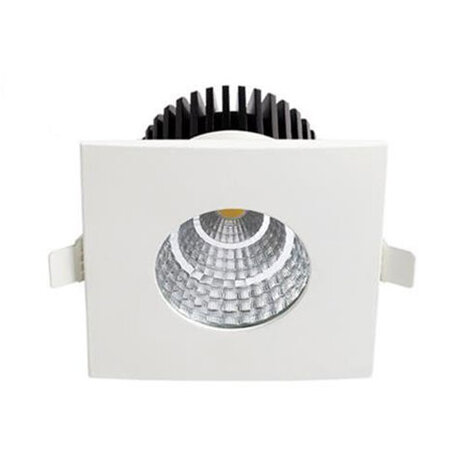 HLW LED LED Spot 6W - Waterdichte Vierkante Inbouw LED Downlight IP65 Natuurlijk Wit