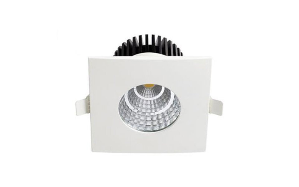 HLW LED LED Spot 6W - Waterdichte Vierkante Inbouw LED Downlight IP65 Natuurlijk Wit