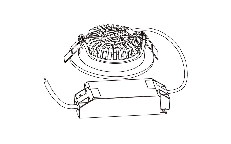 EcoDim EcoDim 5W Inbouw LED Downlight Spot - Dimbaar, Waterdicht IP54, Warm Wit 2700K–3000K