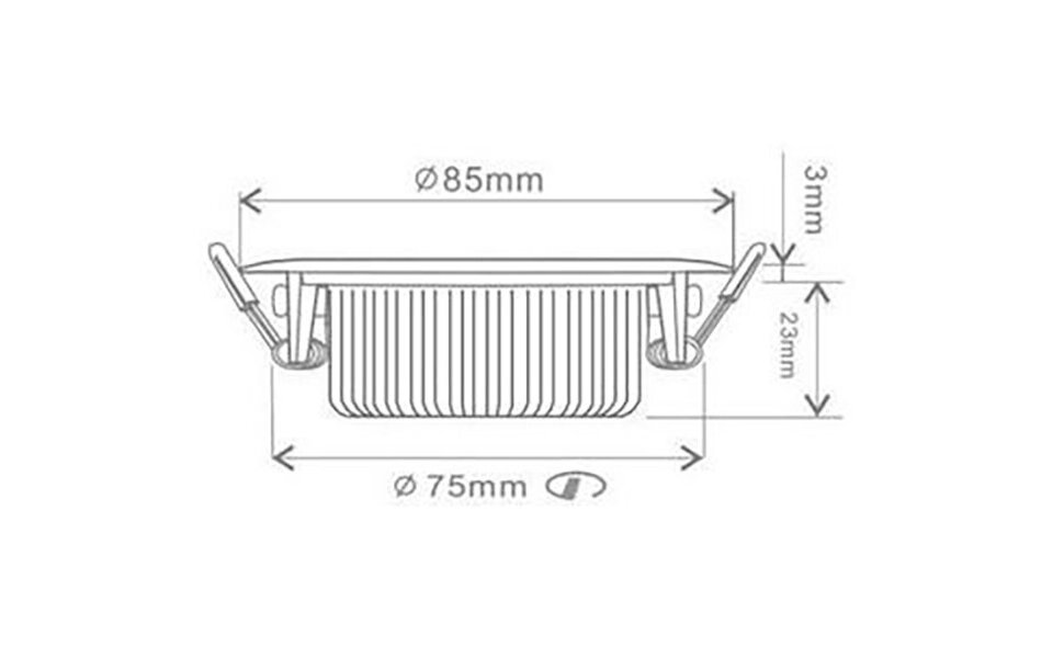 EcoDim EcoDim 5W Dimbare Inbouw LED Spot - Waterdicht IP54, Warm Wit 2700K, Kantelbaar