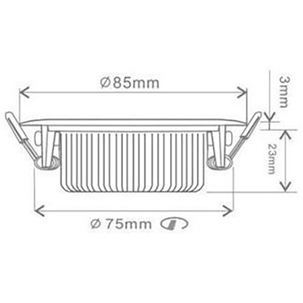 EcoDim EcoDim 5W Dimbare Inbouw LED Spot - Waterdicht IP54, Warm Wit 2700K, Kantelbaar EcoDim EcoDim 5W Dimbare Inbouw LED Spot - Waterdicht IP54, Warm Wit 2700K, Kantelbaar
