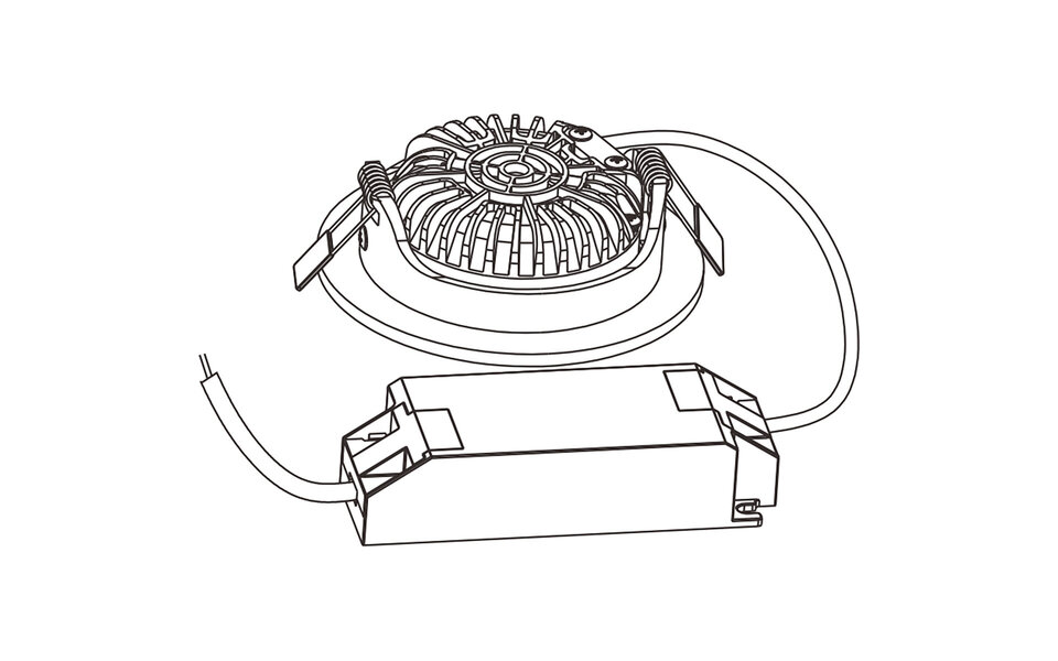 EcoDim EcoDim 5W Dimbare Inbouw LED Spot - Waterdicht IP54, Warm Wit 2700K, Kantelbaar