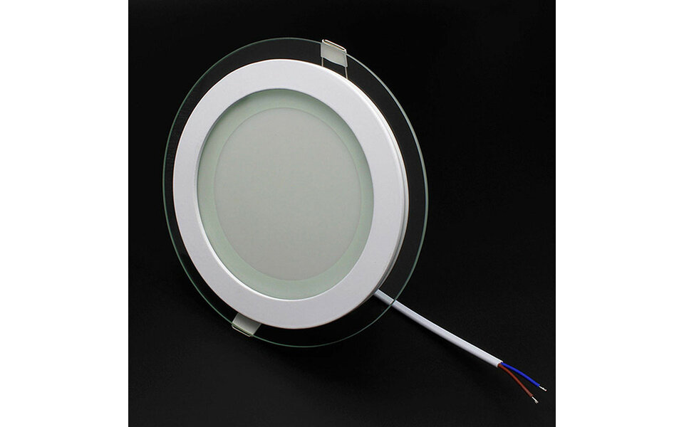 HLW LED Inbouw LED Downlight Slim 15W - Rond, Koud Wit 6000K, Mat Wit Glas Ø200mm