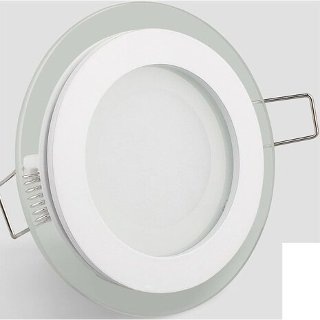 HLW LED LED Downlight Slim Inbouw Rond 12W - Natuurlijk Wit 4200K - Mat Wit Glas Ø160mm