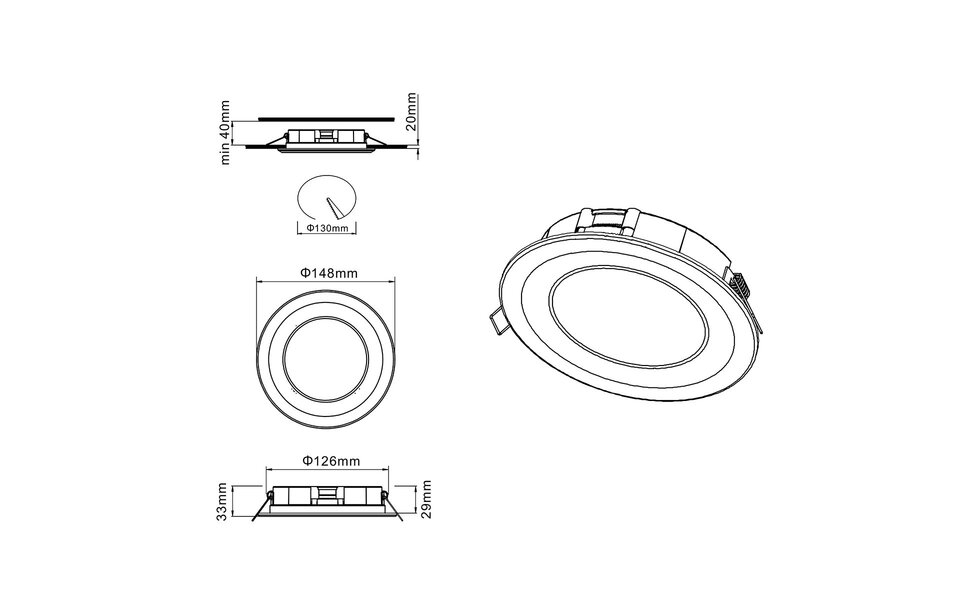 HLW LED Trion Cynomi LED Spot Inbouw LED Downlight 10W Warm Wit 2700K–3000K Rond Mat Chroom HLW LED Trion Cynomi LED Spot Inbouw LED Downlight 10W Warm Wit 2700K–3000K Rond Mat Chroom