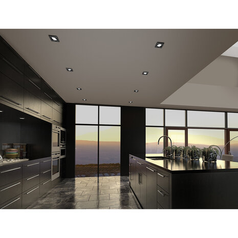 HLW LED Dimbare LED Spot Inbouw LED Downlight 5W Warm Wit 2700K–3000K Mat Zwart HLW LED Dimbare LED Spot Inbouw LED Downlight 5W Warm Wit 2700K–3000K Mat Zwart