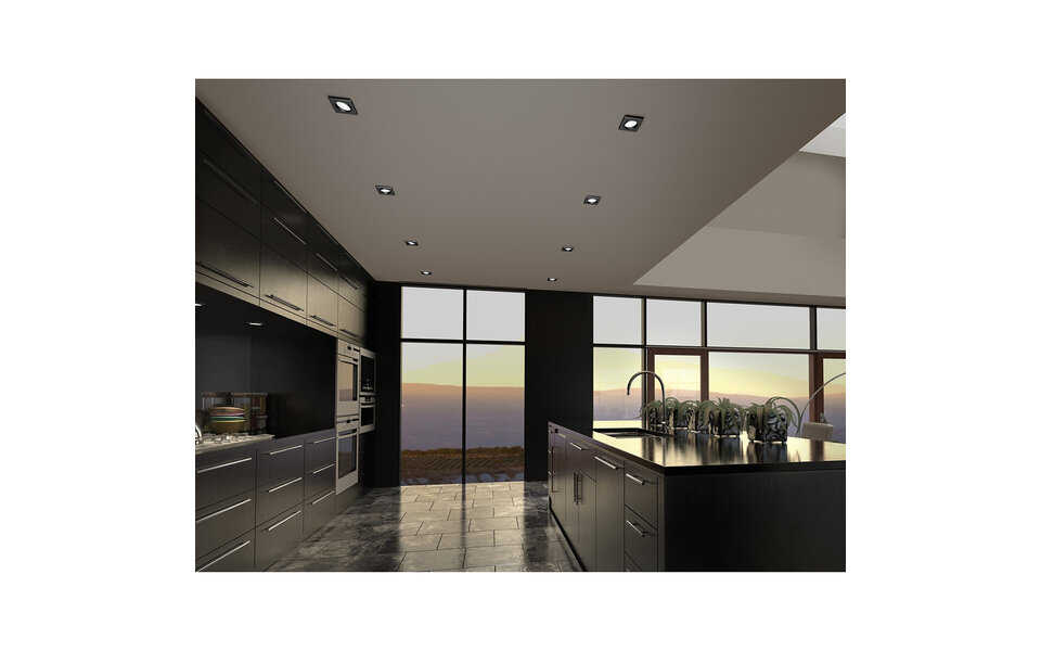 HLW LED Dimbare LED Spot Inbouw LED Downlight 5W Warm Wit 2700K–3000K Mat Zwart