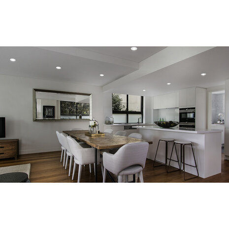 HLW LED LED Spot - Inbouw LED Downlight 5W Warm Wit 2700K–3000K - Mat Wit, Rond HLW LED LED Spot - Inbouw LED Downlight 5W Warm Wit 2700K–3000K - Mat Wit, Rond