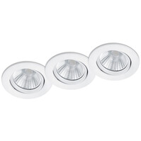 LED Spot 3 Pack - Inbouw LED Downlight 5W Dimbaar Warm Wit