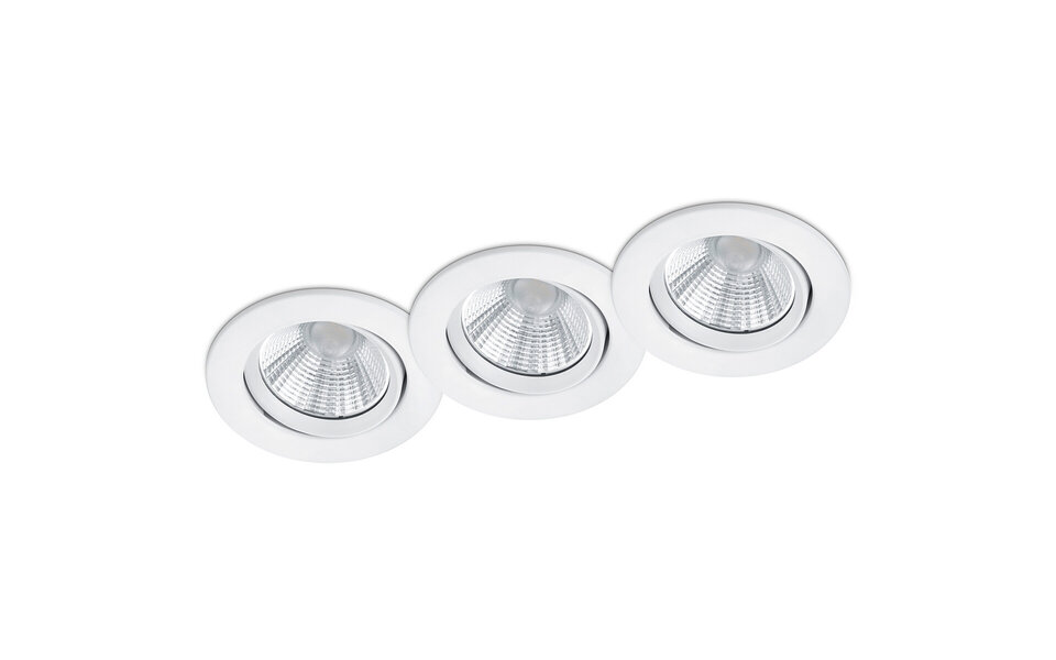 HLW LED LED Spot 3 Pack - Inbouw LED Downlight 5W Dimbaar Warm Wit 2700K–3000K