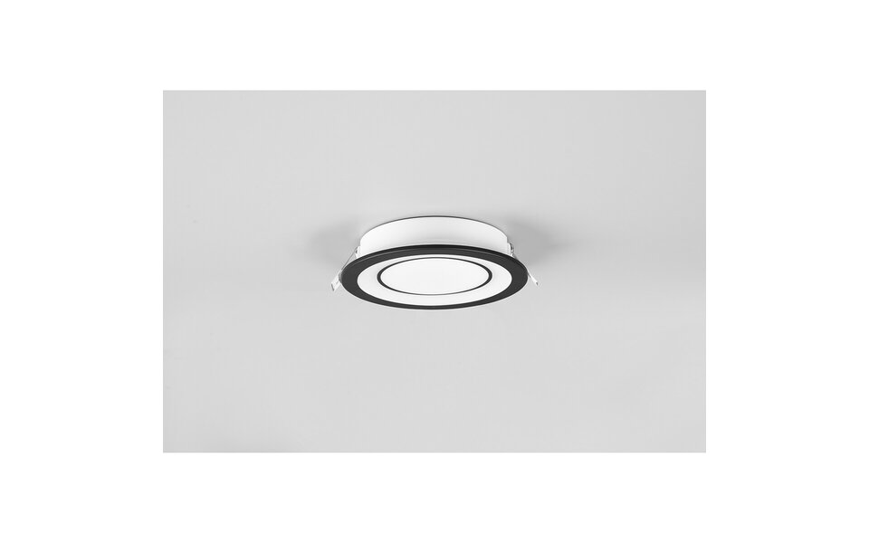 HLW LED LED Spot Inbouw LED Downlight 10W - Warm Wit 2700K–3000K - Mat Zwart Ø140mm