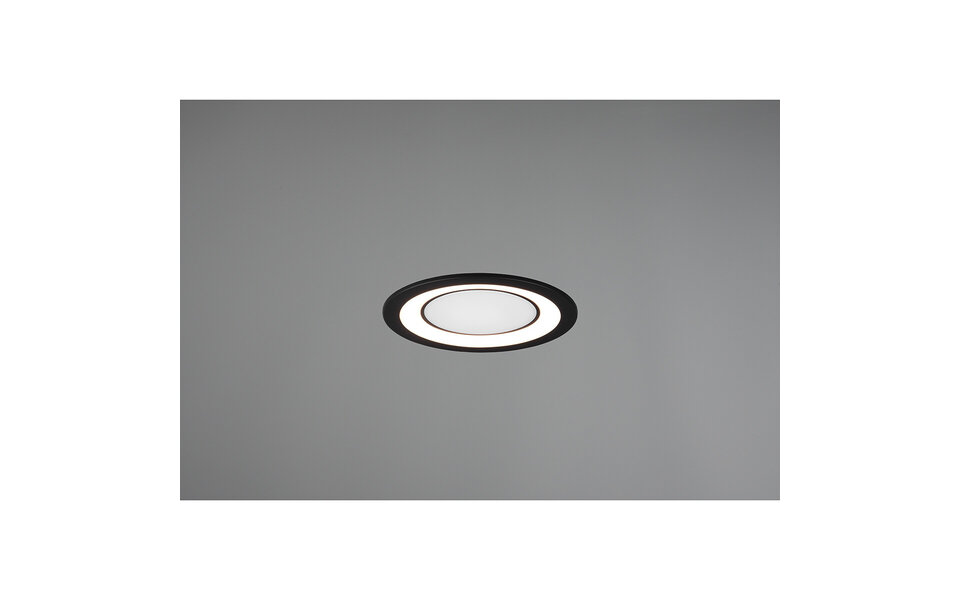 HLW LED LED Spot Inbouw LED Downlight 10W - Warm Wit 2700K–3000K - Mat Zwart Ø140mm