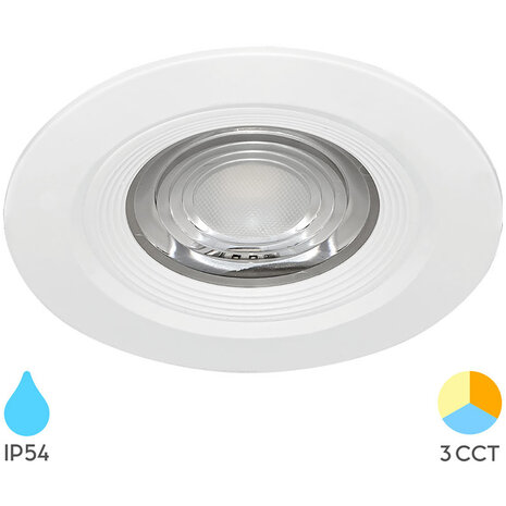 HLW LED Waterdichte 7W LED Inbouwspot - Warm Wit 2700K–3000K - IP54 LED Downlight HLW LED Waterdichte 7W LED Inbouwspot - Warm Wit 2700K–3000K - IP54 LED Downlight