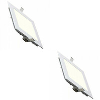 LED Downlight Slim 2 Pack - Inbouw LED Downlight 12W Natuurlijk Wit