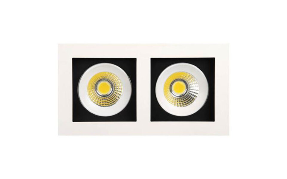 HLW LED Inbouw LED Spot 16W Warm Wit 2700K - Beam Angle Verstelbaar, Mat Wit Aluminium HLW LED Inbouw LED Spot 16W Warm Wit 2700K - Beam Angle Verstelbaar, Mat Wit Aluminium