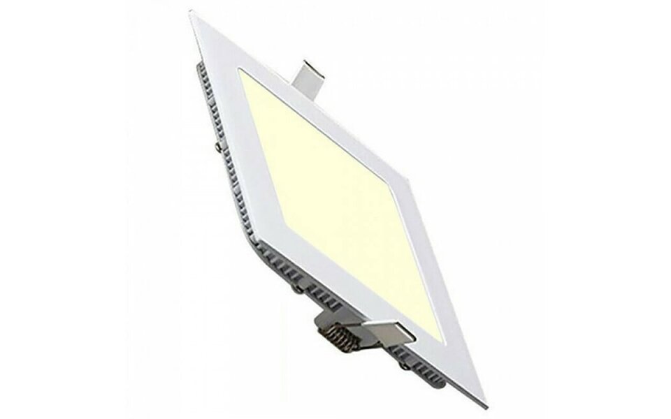 HLW LED LED Downlight Slim 2 Pack - Inbouw Vierkant 6W Warm Wit 2700K Mat Wit