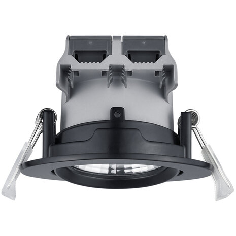 HLW LED Dimbare LED Spot Inbouw LED Downlight 5W Warm Wit 2700K–3000K Mat Zwart