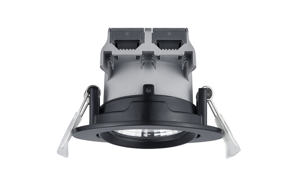 HLW LED Dimbare LED Spot Inbouw LED Downlight 5W Warm Wit 2700K–3000K Mat Zwart