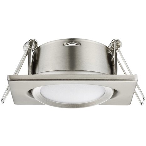 HLW LED LED Spot - Inbouw LED Downlight 5W Warm Wit 2700K–3000K Mat Nikkel