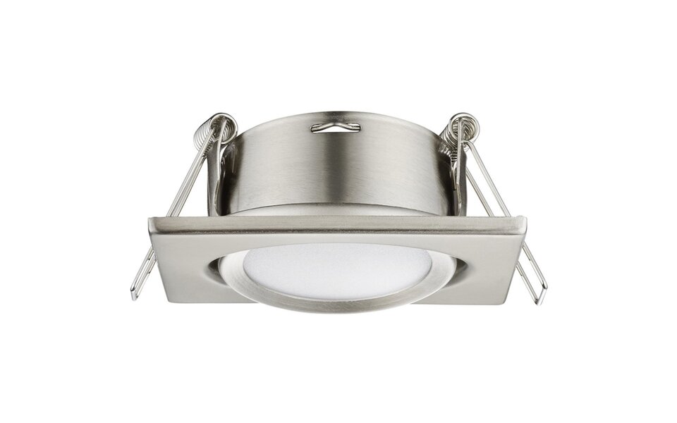 HLW LED LED Spot - Inbouw LED Downlight 5W Warm Wit 2700K–3000K Mat Nikkel