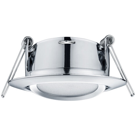 HLW LED Trion Roluno Inbouw LED Downlight 5W LED Spot Warm Wit 3000K Ø80 Mat Chroom