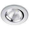 HLW LED Dimbare Inbouw LED Downlight 5W - Warm Wit 2700K-3000K, Ø80mm, Mat Chroom