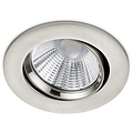 Dimbare Inbouw LED Spot 5W Warm Wit 2700K–3000K - Mat Nikkel Ø80mm
