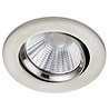 HLW LED Dimbare Inbouw LED Spot 5W Warm Wit 2700K–3000K - Mat Nikkel Ø80mm