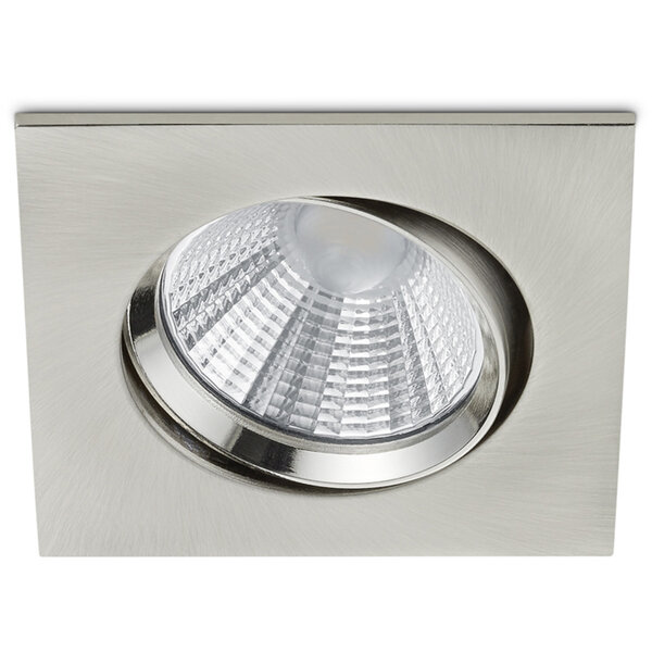 HLW LED Dimbare Inbouw LED Downlight 5W LED Spot Warm Wit 2700K–3000K Mat Nikkel