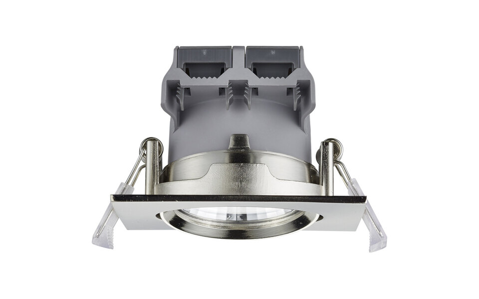 HLW LED Dimbare Inbouw LED Downlight 5W LED Spot Warm Wit 2700K–3000K Mat Nikkel