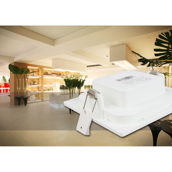 HLW LED LED Downlight Slim Pro 9W - Inbouw LED Downlight Warm Wit 2700K–3000K Vierkant HLW LED LED Downlight Slim Pro 9W - Inbouw LED Downlight Warm Wit 2700K–3000K Vierkant