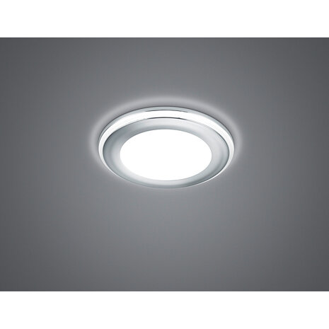 HLW LED LED Spot Inbouw LED Downlight 5W Warm Wit 2700K–3000K - Mat Chroom
