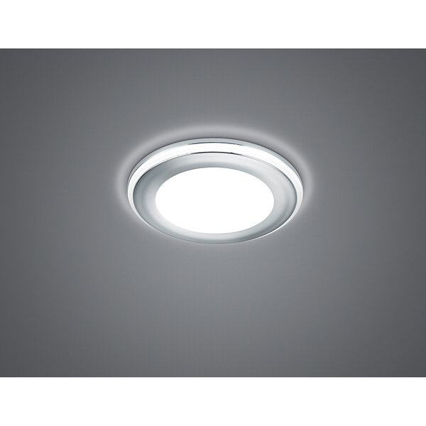 HLW LED LED Spot Inbouw LED Downlight 5W Warm Wit 2700K–3000K - Mat Chroom