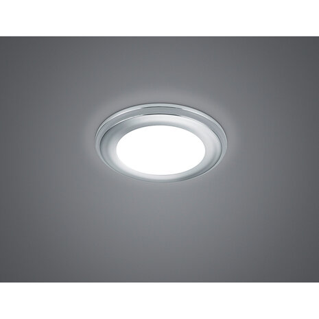 HLW LED LED Spot Inbouw LED Downlight 5W Warm Wit 2700K–3000K - Mat Chroom