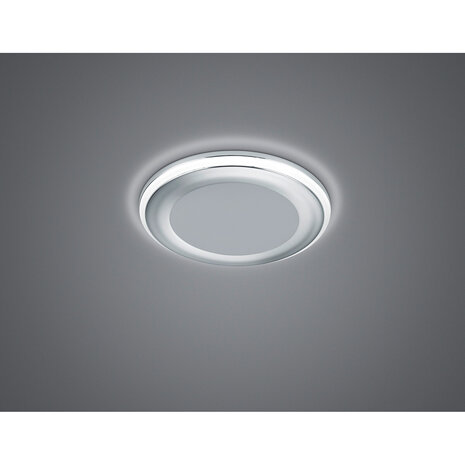 HLW LED LED Spot Inbouw LED Downlight 5W Warm Wit 2700K–3000K - Mat Chroom