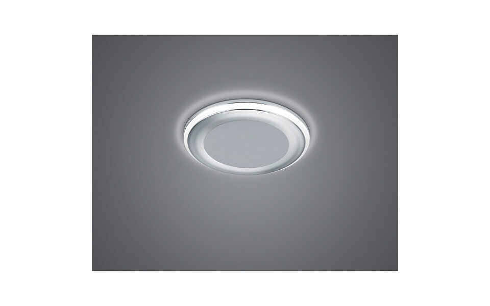 HLW LED LED Spot Inbouw LED Downlight 5W Warm Wit 2700K–3000K - Mat Chroom