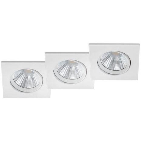 HLW LED LED Spot 3 Pack - Inbouw LED Downlight 5W Dimbaar Warm Wit 2700K-3000K