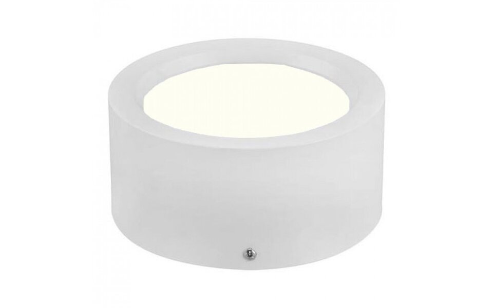 HLW LED LED Downlight 6 Pack - Opbouw LED Downlight 10W Rond Mat Wit Aluminium