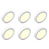LED Downlight 6 Pack - Opbouw 18W Warm Wit 2700K–3000K LED Downlight 6 Pack - Opbouw 18W Warm Wit 2700K–3000K