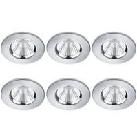 LED Spot 6 Pack - Inbouw LED Downlight 5W Dimbaar IP65 Warm Wit
