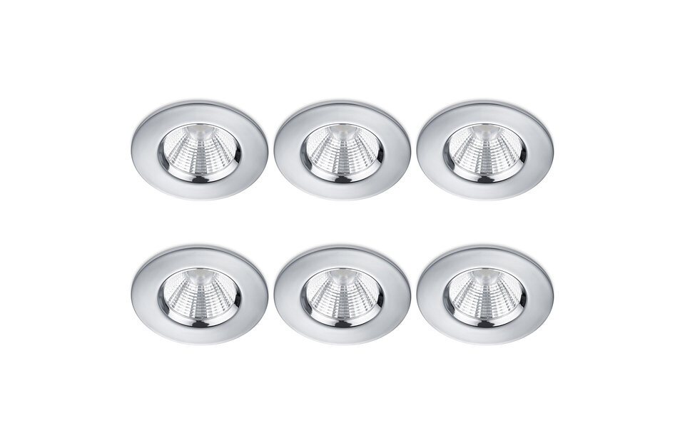 HLW LED LED Spot 6 Pack - Dimbare Inbouw LED Downlight 5W Waterdicht IP65 Warm Wit 3000K HLW LED LED Spot 6 Pack - Dimbare Inbouw LED Downlight 5W Waterdicht IP65 Warm Wit 3000K
